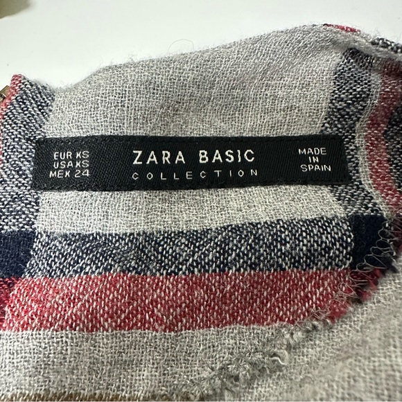 Zara Women's Grey and Red Blouse - Picture 5 of 5